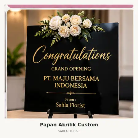 Papan Bunga Akrilik Jambi